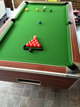 Load image into Gallery viewer, RECONDITIONED 6&#39; x 3&#39; Rosewood Superleague Free Play Pool table