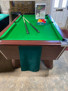 ***RECONDITIONED*** 7' x 4' DARK WALNUT Supreme Winner Free Play Pool table