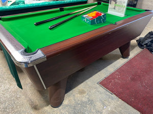 ***RECONDITIONED*** 7' x 4' DARK WALNUT Supreme Winner Free Play Pool table